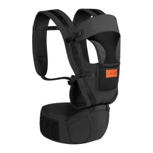 Mochila portabebe love 8 en 1 +0m con capucha negro