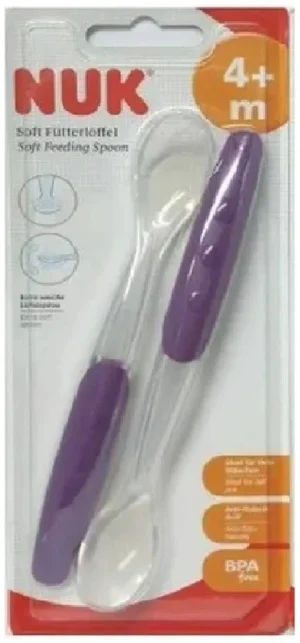 Cucharas silicona x2 nuk violeta