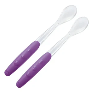 Cucharas silicona x2 nuk violeta