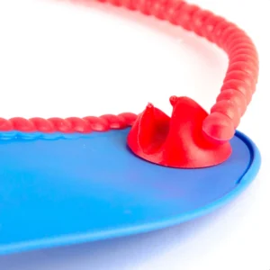 Babero silicona azul bi -