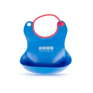 Babero silicona azul bi -