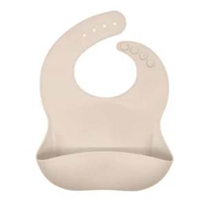Babero silicona nursimom beige -