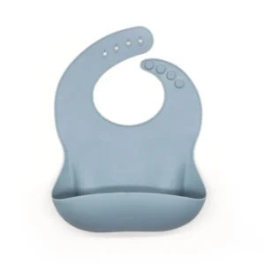 Babero silicona nursimom celeste -