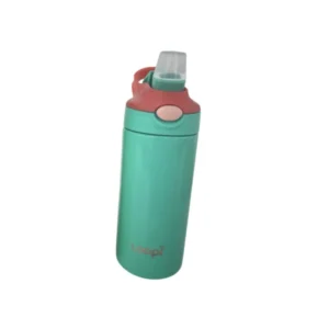 Botella termica con pico blando loopi verde agua/rosa -