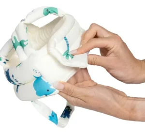 Casco antigolpe bebe azul -