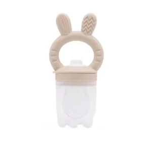 Chupete para fruta conejo beige nursimom -