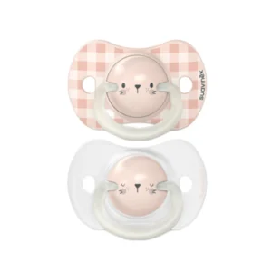Suavinex chupete night & day 0-6m conejo rosa