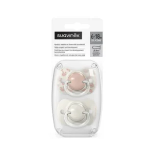 Suavinex chupete prints birdies fis rosa 6-18m