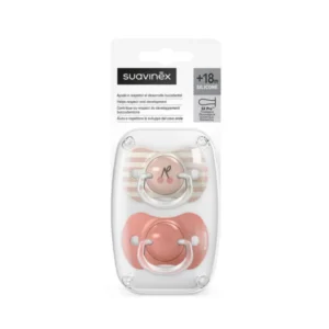 Suavinex chupete prints birdies fis rosa +18m