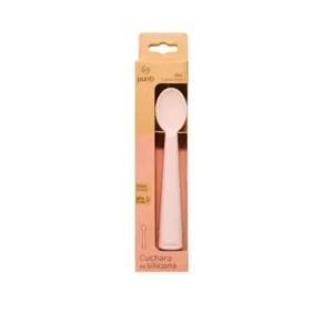 Cuchara silicona punti bella pink -