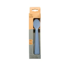 Cuchara silicona punti ocean blue -