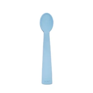 Cuchara silicona punti sky blue -
