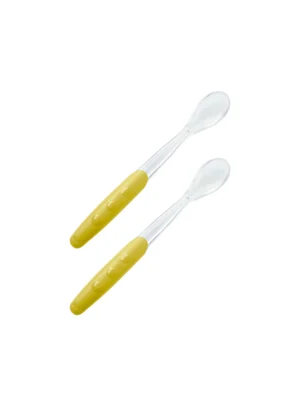 Cucharas silicona x2 nuk amarillo