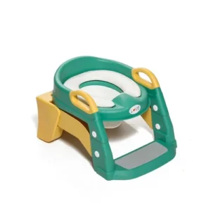 Escalera pelela verde oscuro con amarillo love -