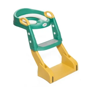 Escalera pelela verde oscuro con amarillo love -