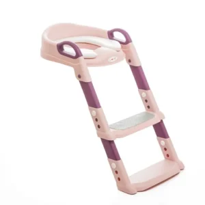 Escalera reductor para inodoro rigida rosa love -