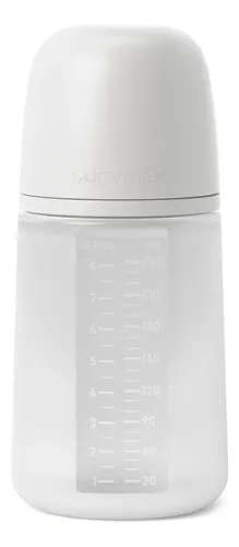 Suavinex mamadera colour essence 240ml silicona gris