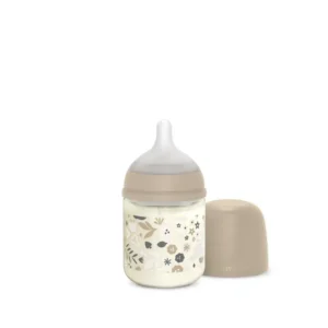 Suavinex mamadera wonderland vidrio 120ml beige