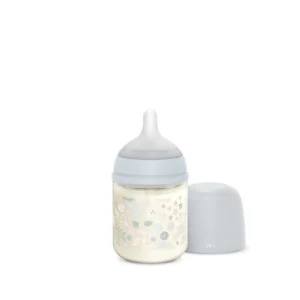 Suavinex mamadera wonderland vidrio 120ml celeste