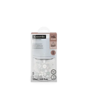 Suavinex mamadera wonderland vidrio 120ml celeste