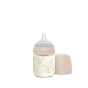 Suavinex mamadera wonderland vidrio 120ml rosa