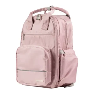Mochila maternal praga  rosa malva carestino
