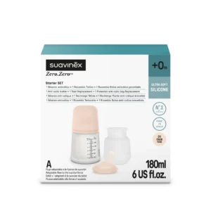 Suavinex pack mamadera zero.zero + tetina + bolsa fair 180ml