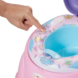 Pelela 3 en 1 con asiento acolchonado rosa -