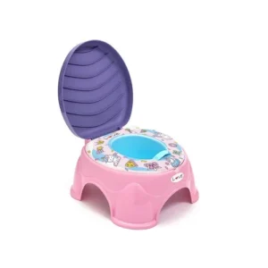 Pelela 3 en 1 con asiento acolchonado rosa -