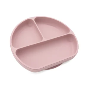Plato con divisiones sin sopapa rosa nursimom -