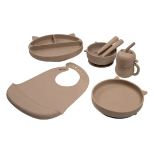 Set de alimentacion carestino greige -