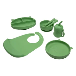 Set de alimentacion carestino verde salvia -