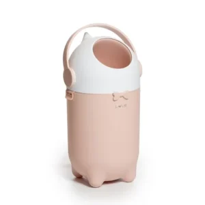 Tacho para pañales pingüino love rosa -
