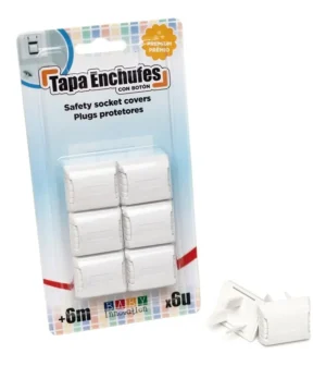 Traba tapa enchufe boton