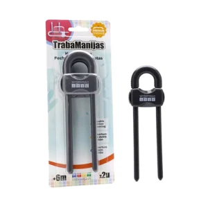 Traba manijas alacena x2 negro -