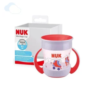 Vaso 360° 160ml rojo/patin nuk
