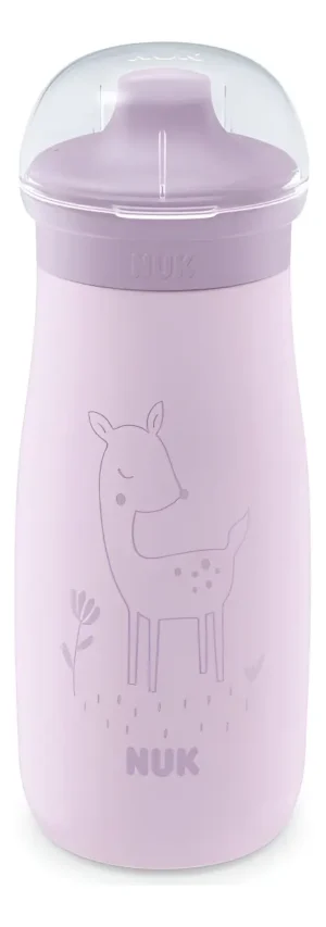 Vaso nuk mini-me sip con tapa protectora 300ml acero inoxidable rosa -