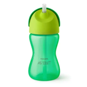 Vaso avent straw cup +12m 300ml verde