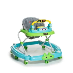 Andador mecedor love auto celeste con verde