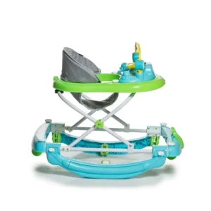 Andador mecedor love auto celeste con verde