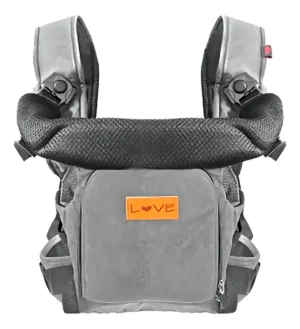 Mochila portabebe love 3 en 1 sin capucha gris