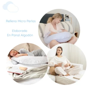 Almohadon de lactancia/gusanito celeste