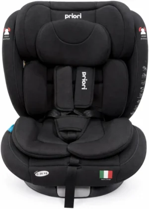 Butaca giro 360° 0-36 kg negro priori