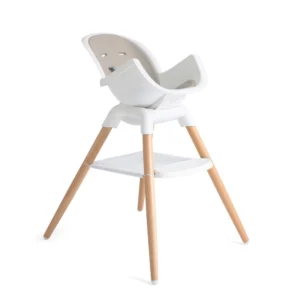 Silla de comer chestnut mocha/gris claro
