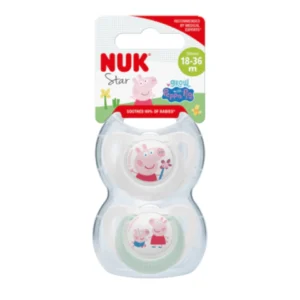 Chupete star x2 18-36m peppa pig nuk