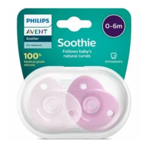 Chupete soothie rosa 0-6m -