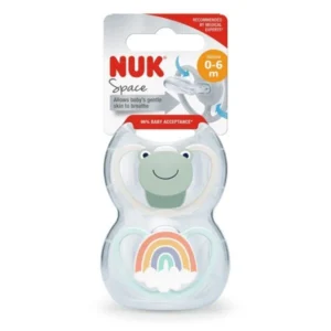 Chupete x2 space 0-6m rana/arcoiris -