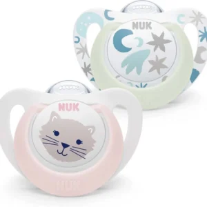 Chupete nuk star luminoso 0-6m nena -
