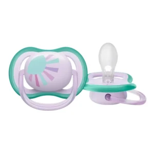 Chupete ultra air x1 0-6m arcoiris lila -