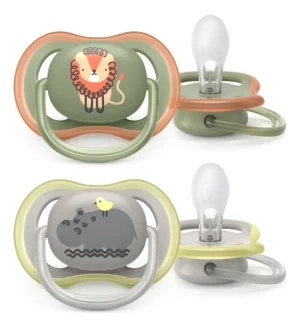 Chupete ultra air x2 6-18m leon/hipopotamo -